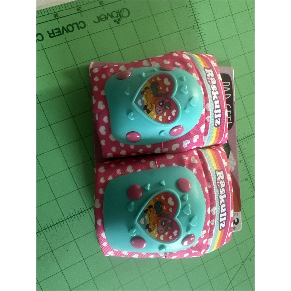Raskullz Girls Toddlers MULTI-COLOR Knee Elbow Pad Set Age 3-7 NEW FREE SHIPPING